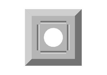 Основание столба глухое